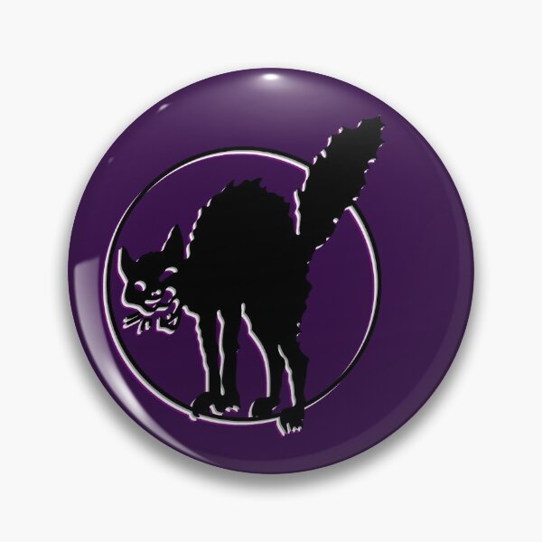 Item preview, Asexual Pride Anarcho-syndicalist Cat Symbol designed and sold by Kole's Designs.