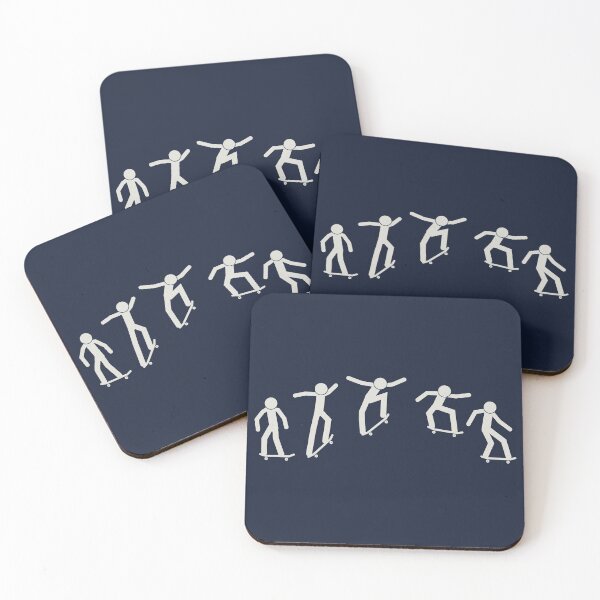 Item preview, Stickman Skateboarding Ollie Trick (White) designed and sold by AjingDesigns.