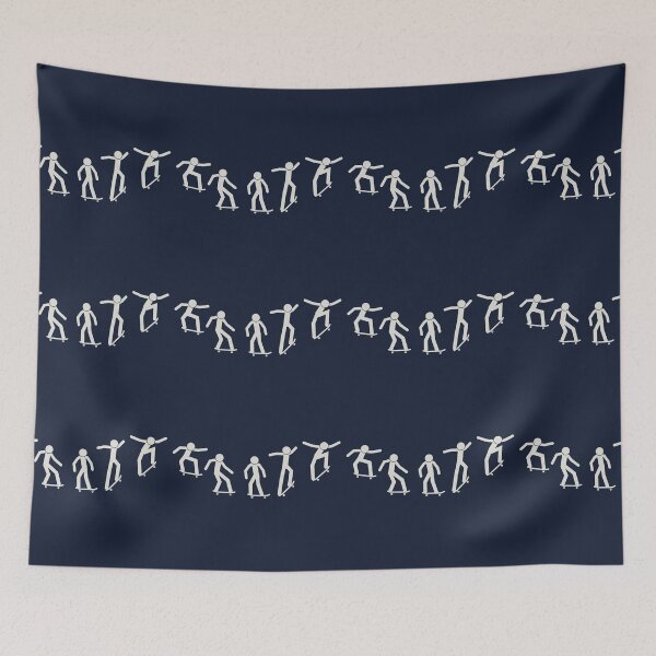 Item preview, Stickman Skateboarding Ollie Trick (White) designed and sold by AjingDesigns.