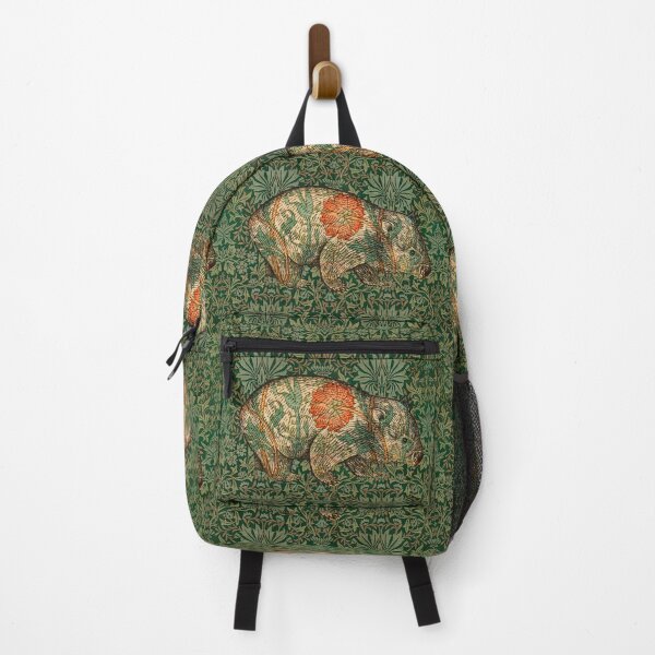 Vista previa del artículo con la obra «Wombat de Rossetti en el jardín de flores verdes», diseñado y vendido por MeganSteer.