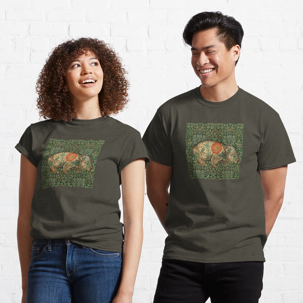 Rossetti's Wombat in Green Flower Garden Classic T-Shirt