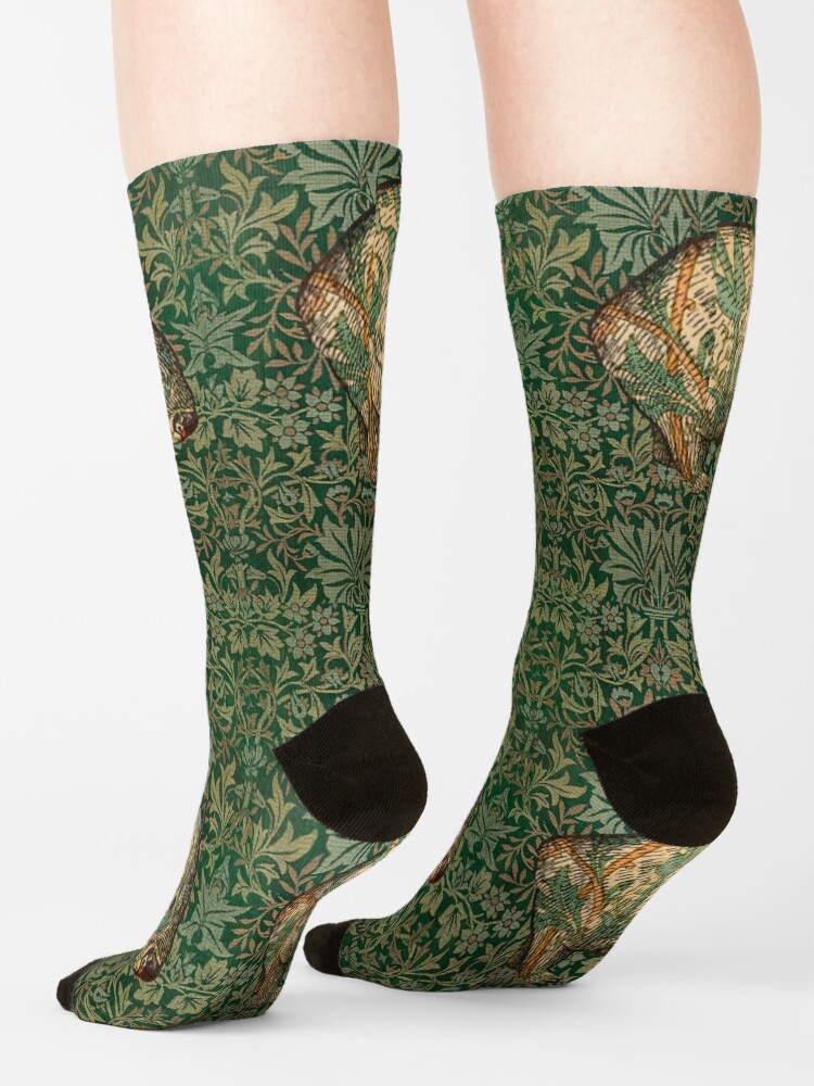 Alternate view of Rossetti's Wombat in Green Flower Garden Socks