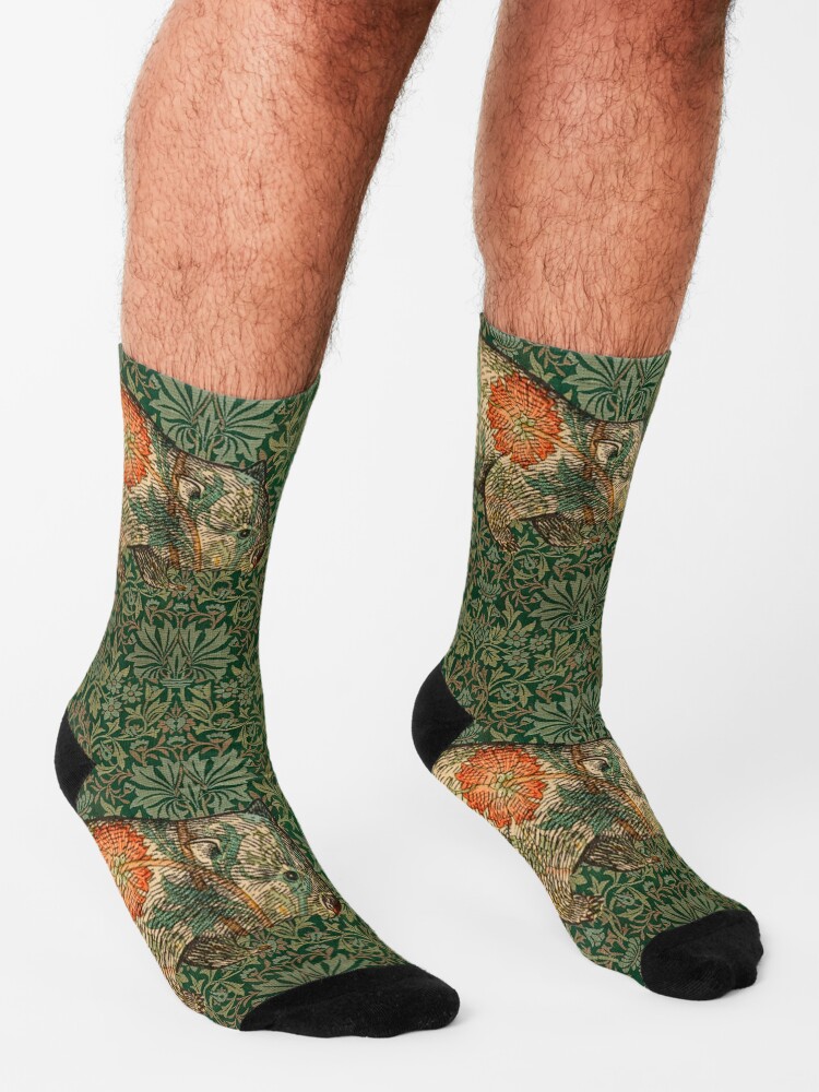 Alternate view of Rossetti's Wombat in Green Flower Garden Socks