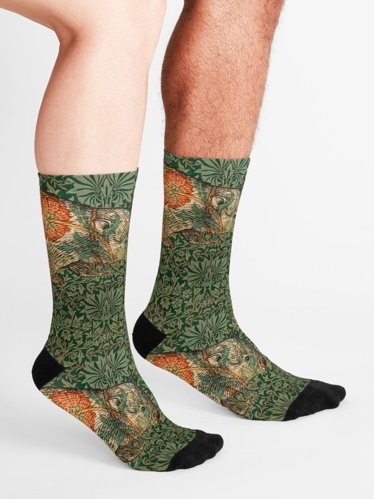Alternate view of Rossetti's Wombat in Green Flower Garden Socks