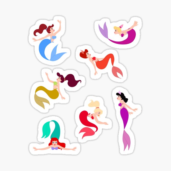 Little Mermaid 2023 Adult Stickers sold by Tired Clinician