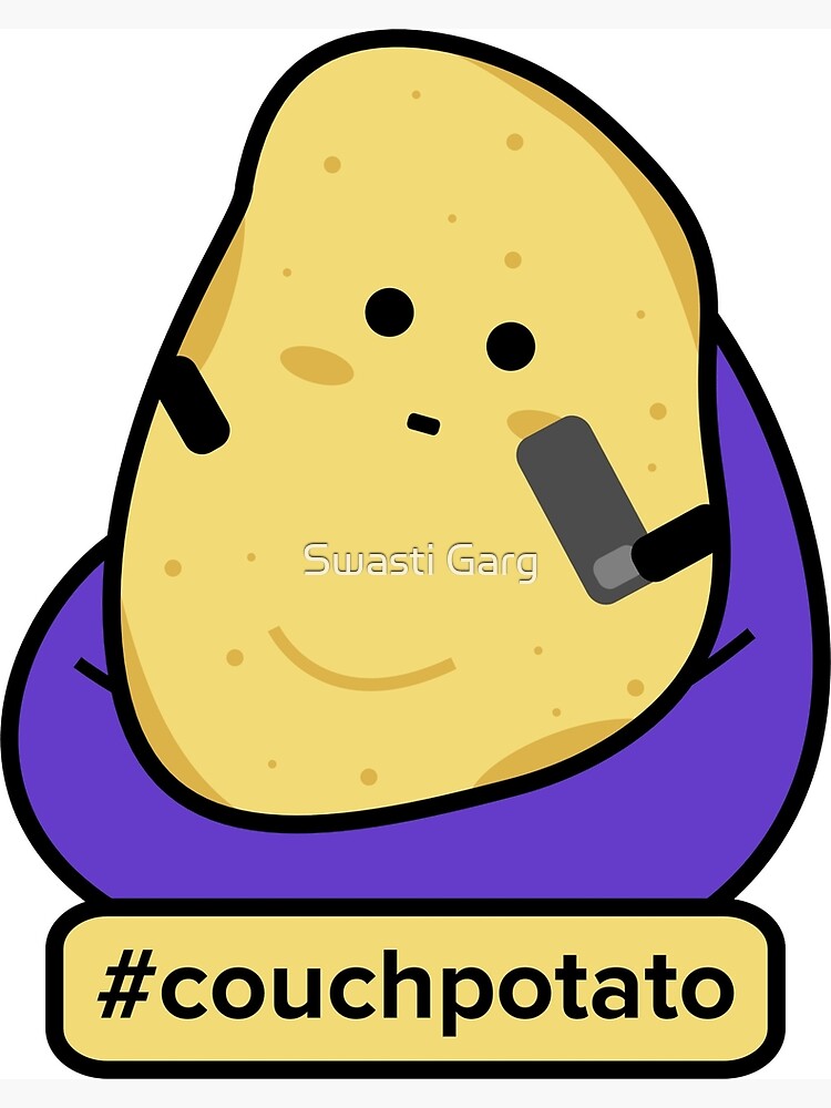 "Couch Potato Chip The Potato Chip Family by Gemeena" Poster by