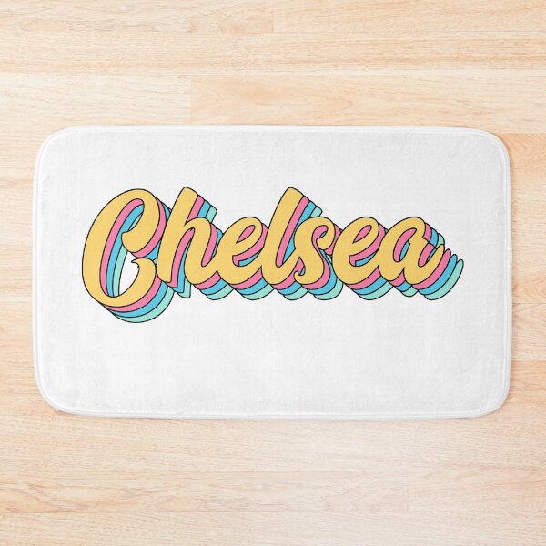 Item preview, Chelsea Retro Yellow Script designed and sold by modeoftravel.