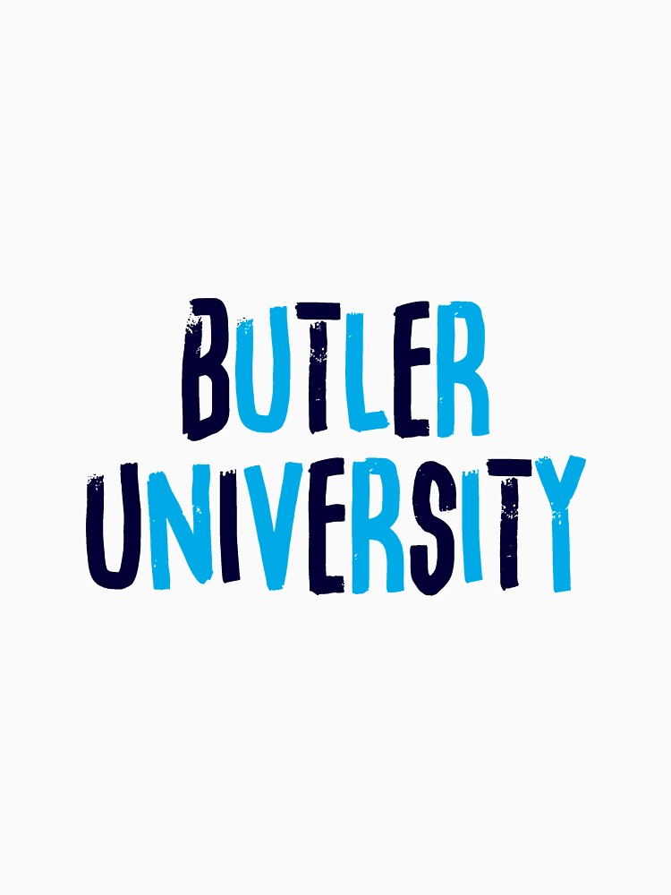 "Butler University Blue Letters" Tshirt by llaux Redbubble butler