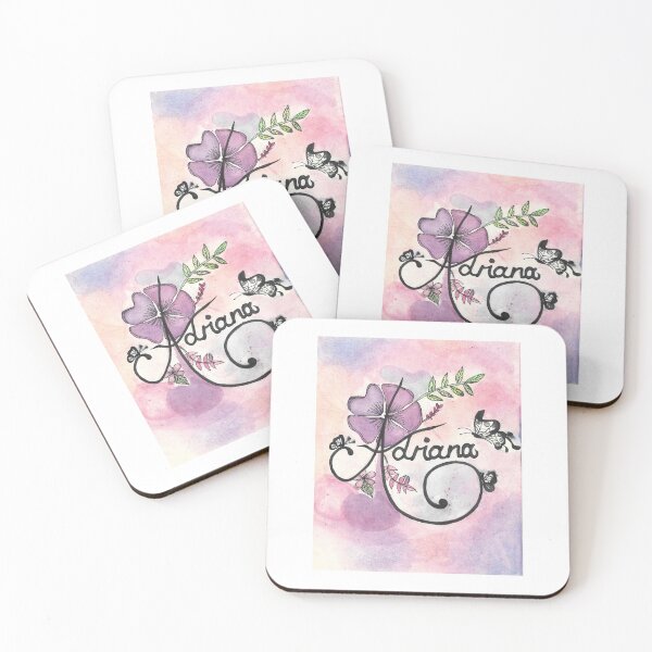 Item preview, Adriana Watercolour Name Artwork designed and sold by makeitsocial.