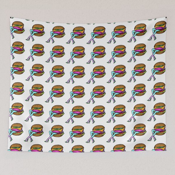 Item preview, GUILTY PLEASURE / CUTE BURGER TIME / FOODIE / FOODPORN designed and sold by Mieko  Kawasaki.