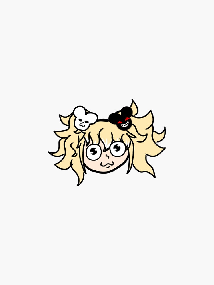 "cursed junko enoshima" Sticker for Sale by pastelstares | Redbubble