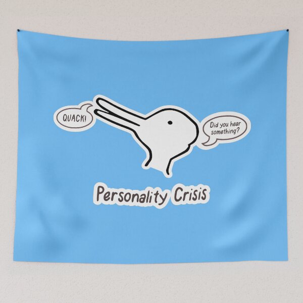 Item preview, Duck-Rabbit - Personality Crisis designed and sold by wearphilosophy.