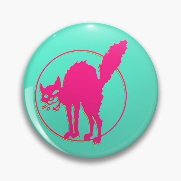 Item preview, Pansexual Pride Anarcho-syndicalist Cat Symbol designed and sold by Kole's Designs.