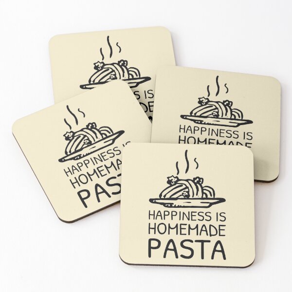 Item preview, Warm Homemade Pasta Quote Black designed and sold by Telle Garcia.