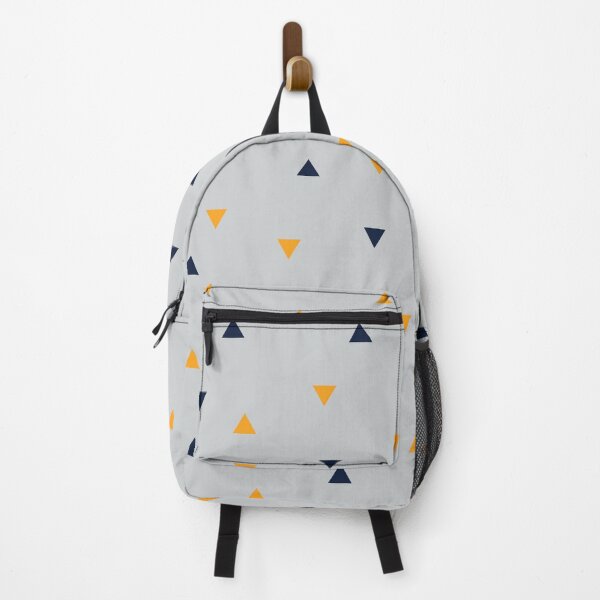 Item preview, Random Sparsed Triangles 003 - Gray Yellow Navy Blue designed and sold by AmpersandCuster.