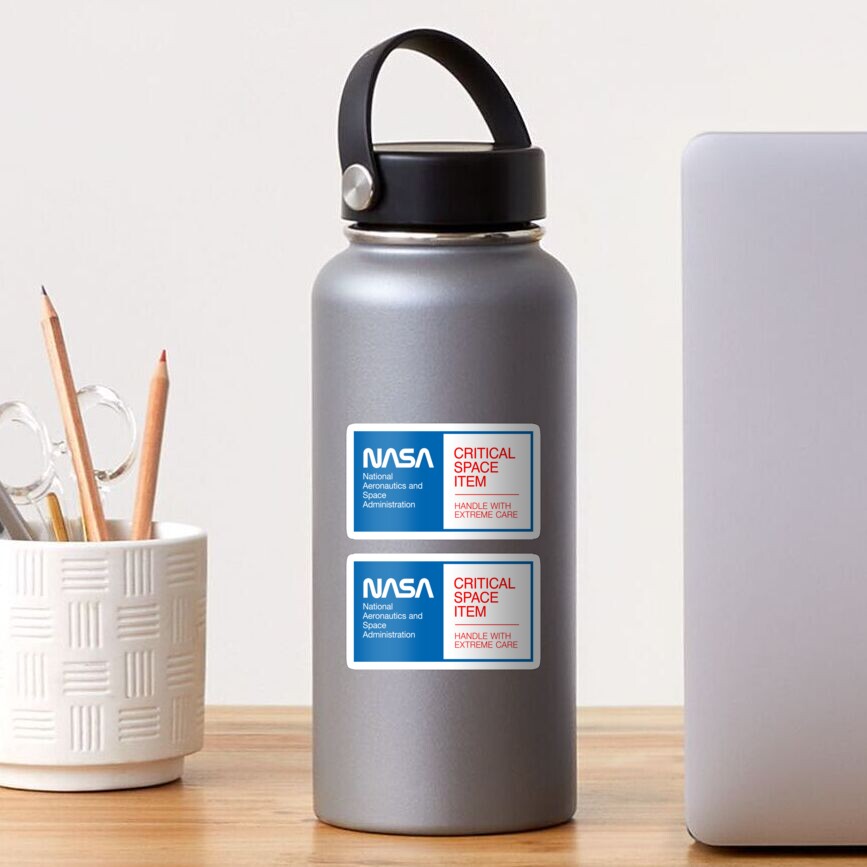 Sticker « NASA - Objet spatial critique (bleu»