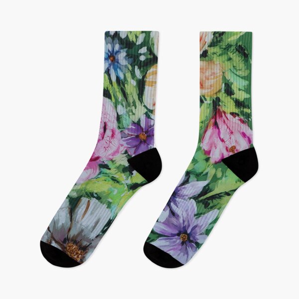 Item preview, Flowers in Batik Impressionistic Style designed and sold by Leslie Rogers Todder.