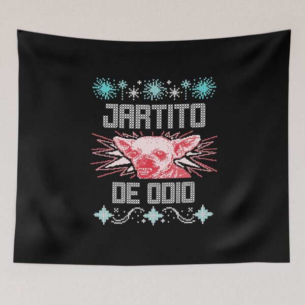 Item preview, Jartito de Odio. Chinchorreo Puerto Rico Funny Ugly Christmas Sweater Boricua. Suitable for Navidades, Fiesta de Reyes, Octavitas or Fiestas de la Calle San Sebastian designed and sold by Bragamontes.