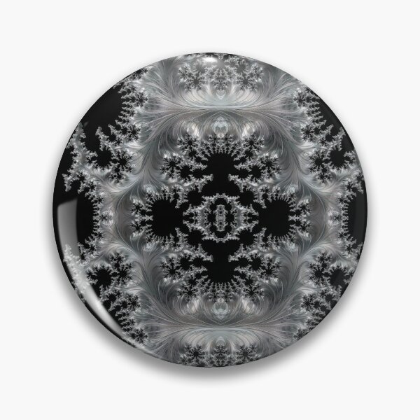 Item preview, Delicate Silver Filigree on Black Fractal Abstract designed and sold by Artist4God.