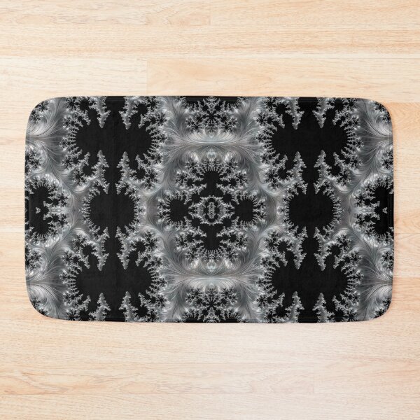 Item preview, Delicate Silver Filigree on Black Fractal Abstract designed and sold by Artist4God.