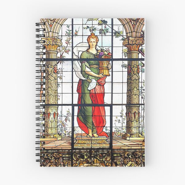 Item preview, Stained glass window of Greek goddess in Castillo de Chapultepec Mexico designed and sold by Mon Bracho.
