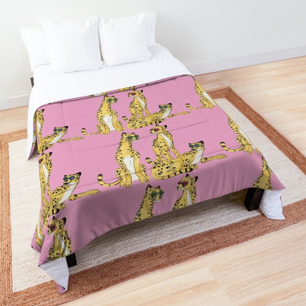Cheetahs in glasses Comforter