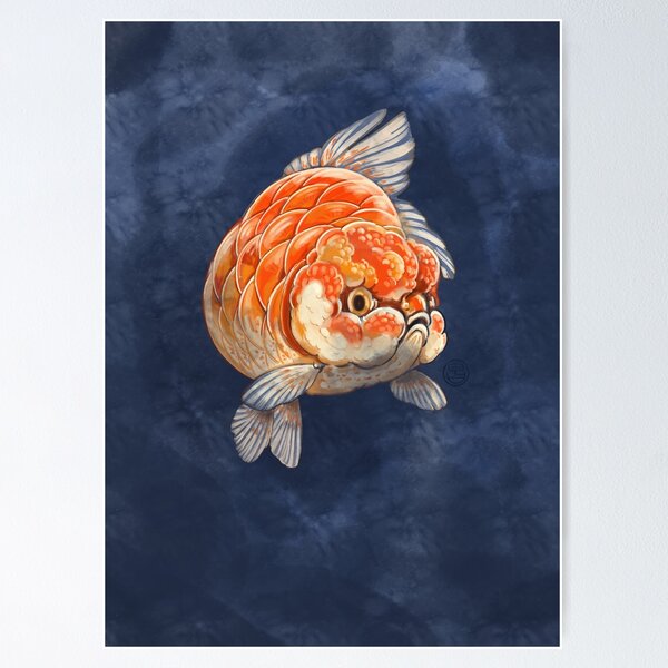 Vista previa del artículo con la obra «Ranchu Goldfish», diseñado y vendido por Shih Chang Yang.