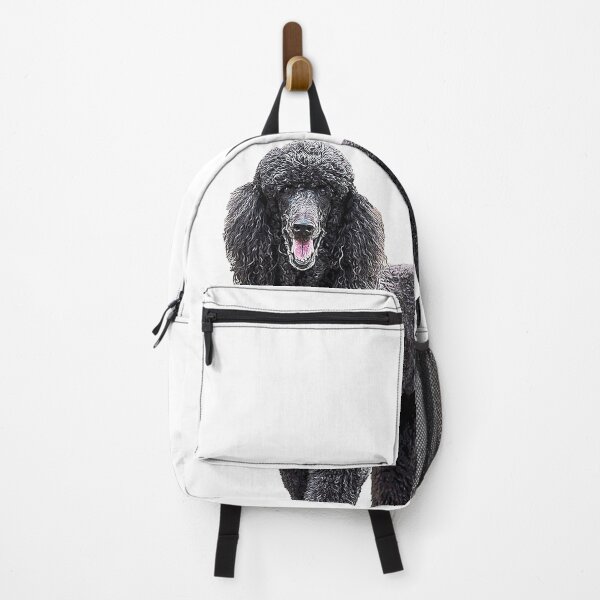 Item preview, Poodle Standard Black Cute elegant puppy dog designed and sold by ElegantCat.