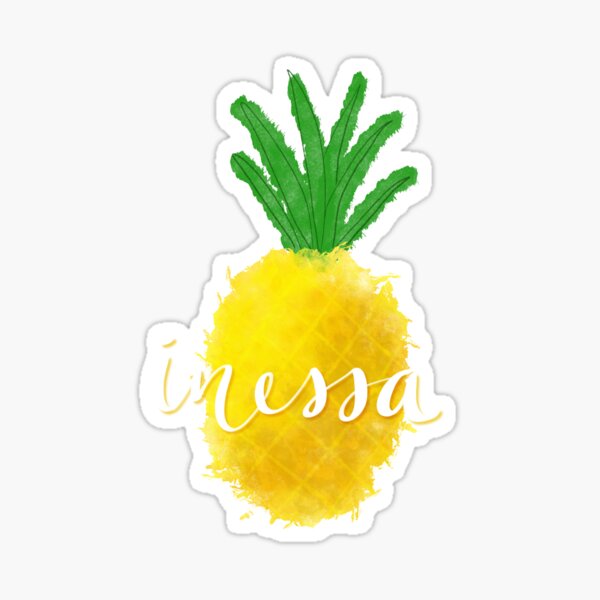 Inessa pineapple sticker Sticker