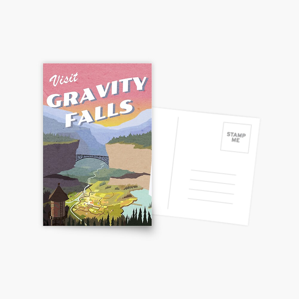 Visit Gravity Falls Postcard Postcard