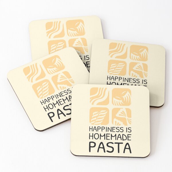 Item preview, Cooking Homemade Pasta Happiness Quote designed and sold by Telle Garcia.