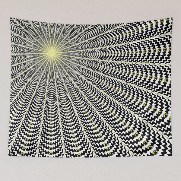 Item preview, Sundazed, All Seeing Sun - Motion Illusion Optical Art designed and sold by imaginachine.