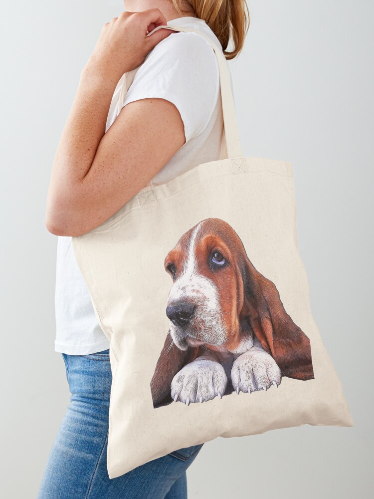 Basset hound tote bags best sale