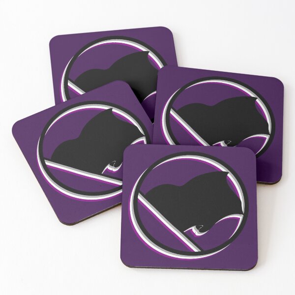 Item preview, Asexual Pride Anarchist Black Flag Symbol designed and sold by Kole's Designs.
