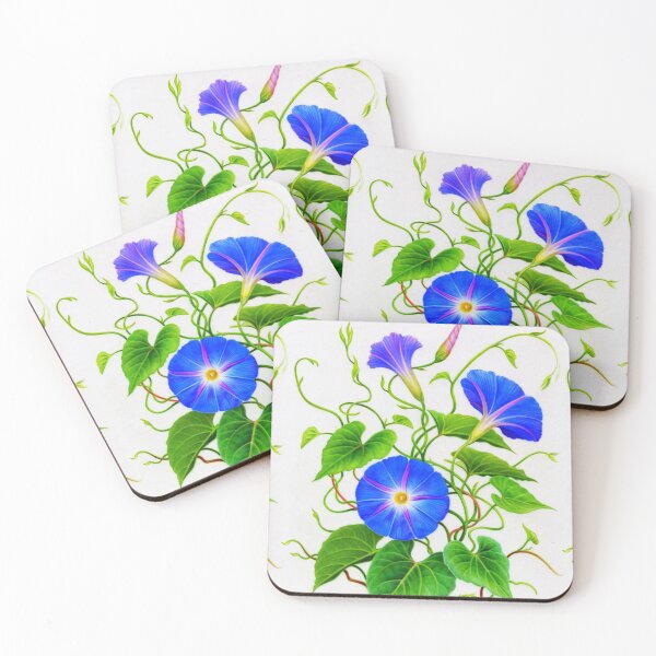 Item preview, Morning Glory floral pattern designed and sold by Red Witch Art.