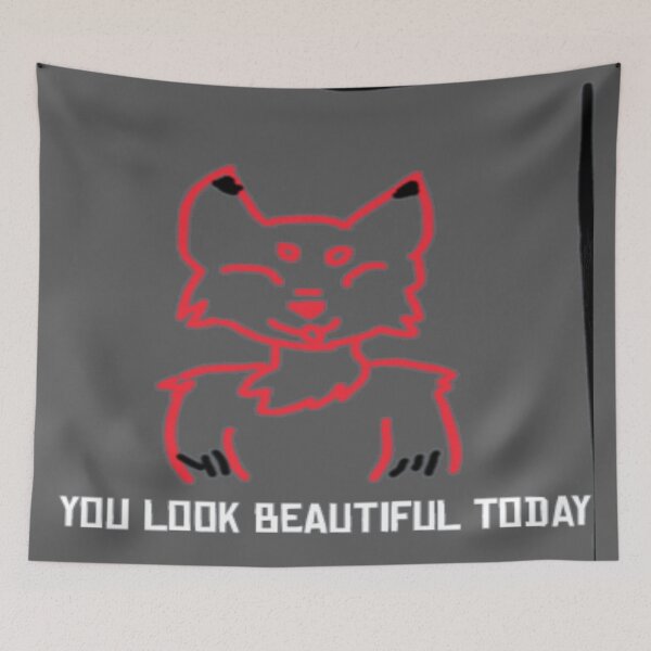 Item preview, you look beautiful today transparent fox designed and sold by MarsEsmeVT.
