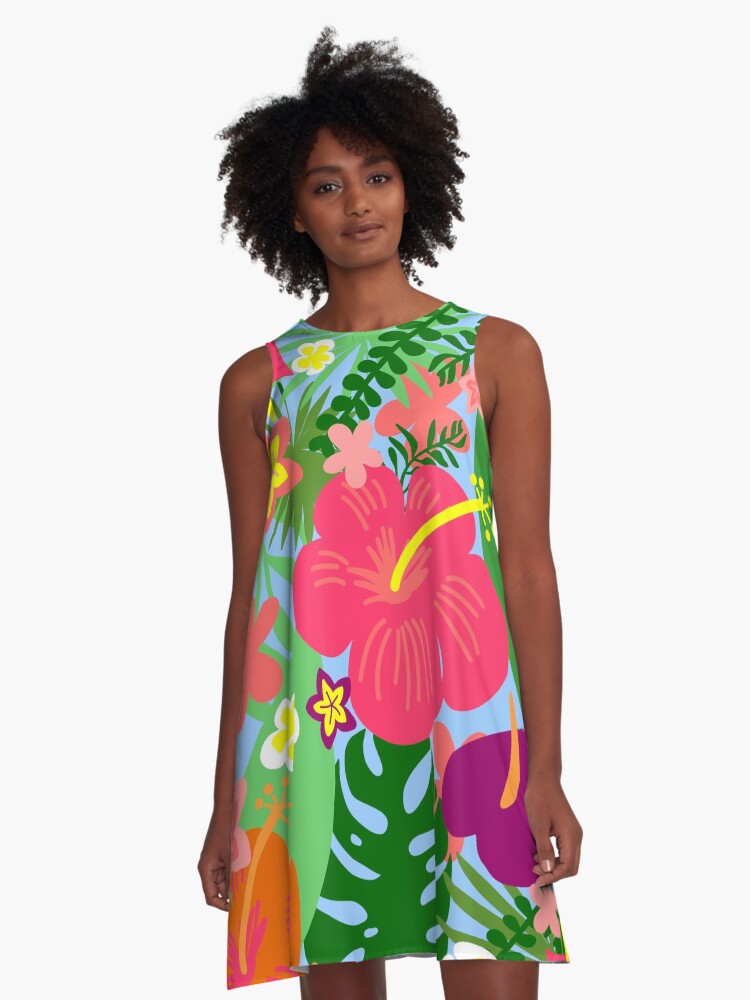 Bright 2024 tropical dress