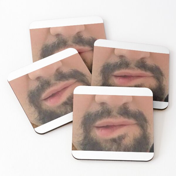 Item preview, lin manuel miranda lip bite mask (im so sorry) designed and sold by schmicol.