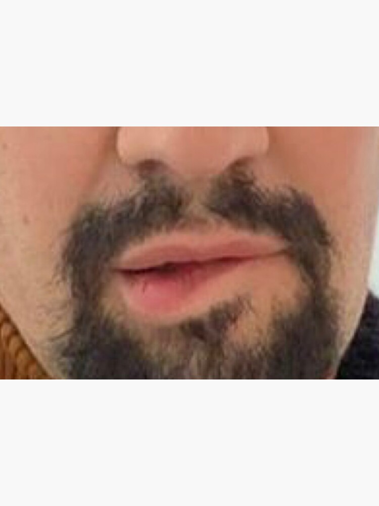 Lin Manuel Miranda Lip Bite Mask Im So Sorry Sticker For Sale By