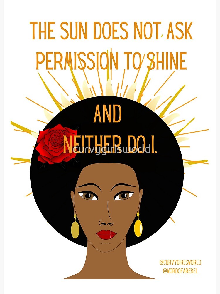 Inspiration Women Empowerment Quotes Inspirational Quotes Black Women Empowerment " Art Board Print By  Curvygirlsworld | Redbubble
