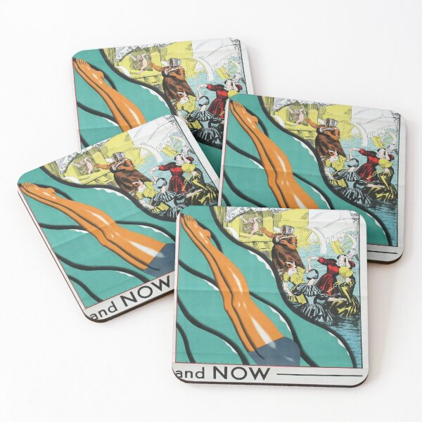 Item preview, cartel ferroviario Bathing Resorts designed and sold by stickart-marek.
