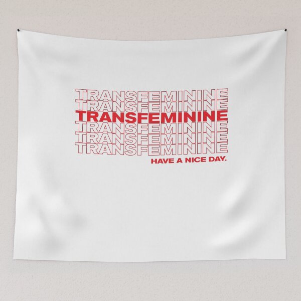 Item preview, Transfeminine LGBTQ Pride Grocery Bag Thank You designed and sold by goodfriendkyle.