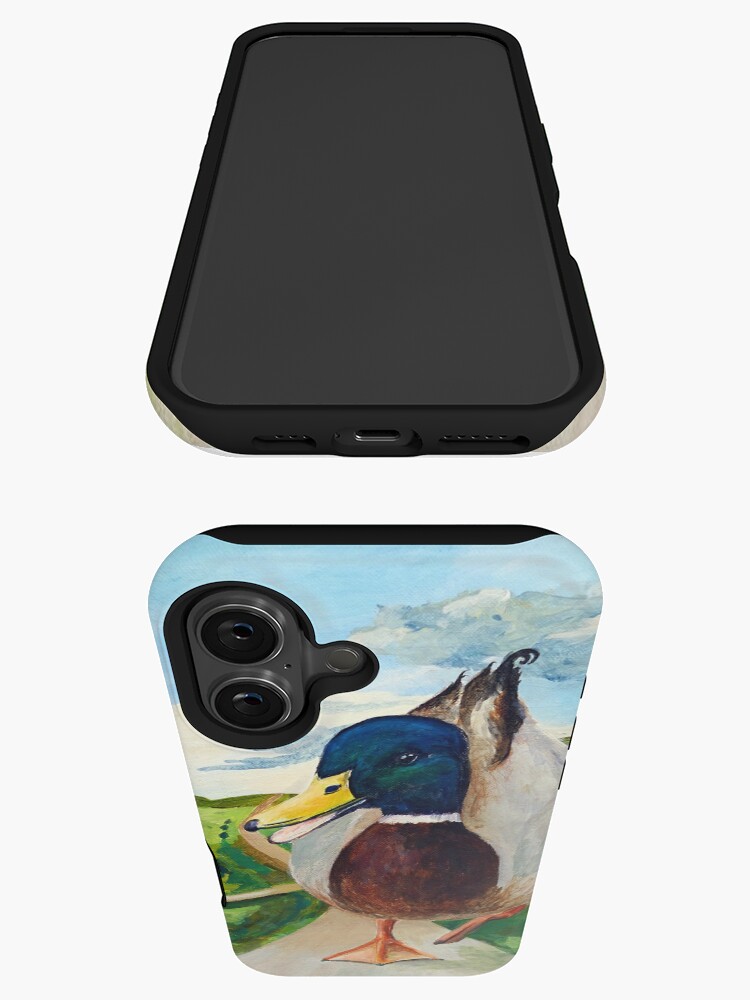 Thumbnail 3 von 4, iPhone-Hülle, Eine große Ente läuft die Straße entlang designt und verkauft von LillianBerthel.