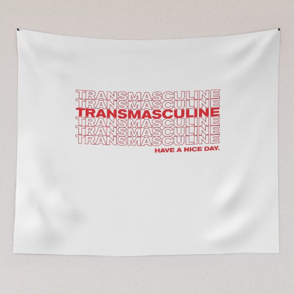 Item preview, Transmasculine LGBTQ Pride Grocery Bag Thank You designed and sold by goodfriendkyle.