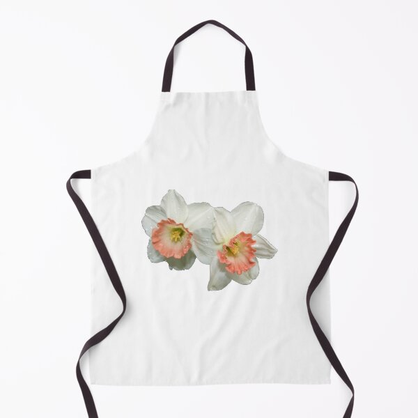 Item preview, Apricot and White Jonquil Daffodil Flowers with Dewdrops Macro designed and sold by Artist4God.