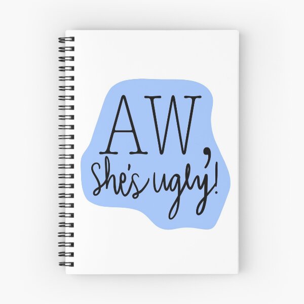 Item preview, Aw, She's Ugly! Blue designed and sold by katieamoon.