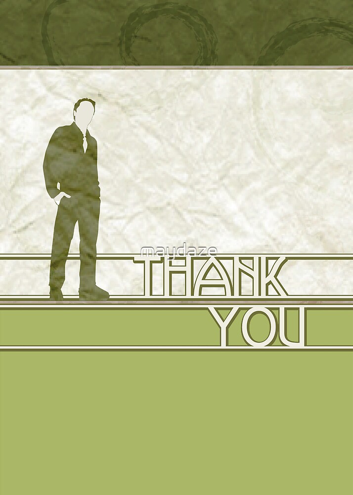 "professional thank you card" by maydaze | Redbubble