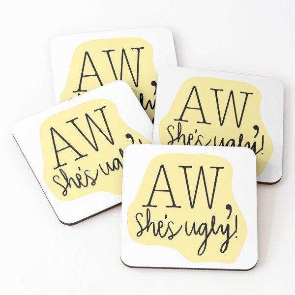 Item preview, Aw, She's Ugly! Yellow designed and sold by katieamoon.