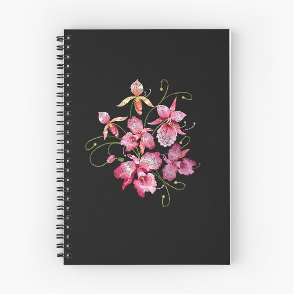 Item preview, Orchids embroidery designed and sold by matrioshka.