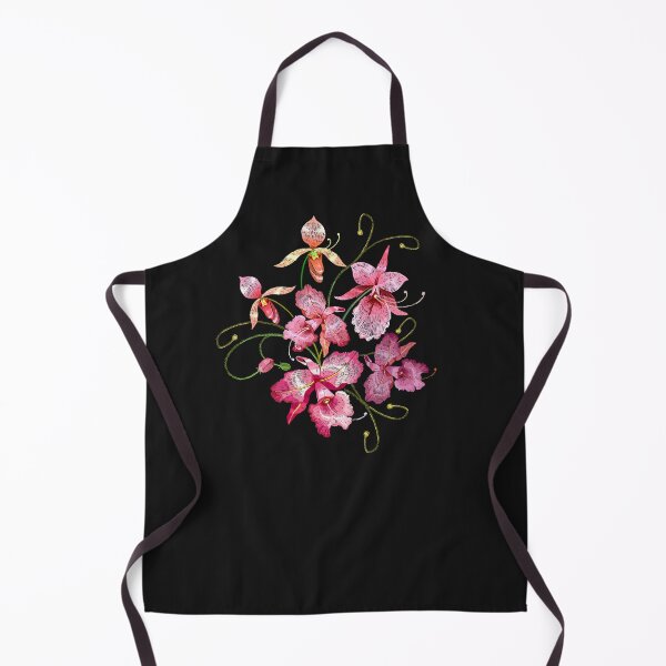 Item preview, Orchids embroidery designed and sold by matrioshka.